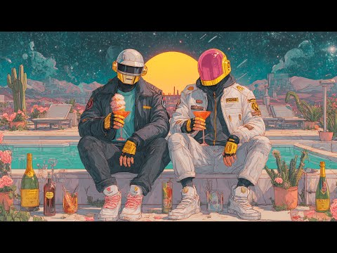 Daft Punk Inspired "Synthwave Skyline" 🤖🕺 | Chill Future Funk x Neo Soul x Analog Synth Playlist