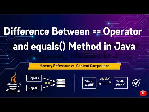 Difference Between Operator And Equals Method In Java