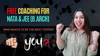 NATA & JEE Paper 2 (B.ARCH) Free Coaching by SSAC || Become the next topper!
