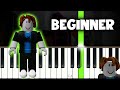 Bakon Roblox - Main Theme - VERY EASY Piano tutorial