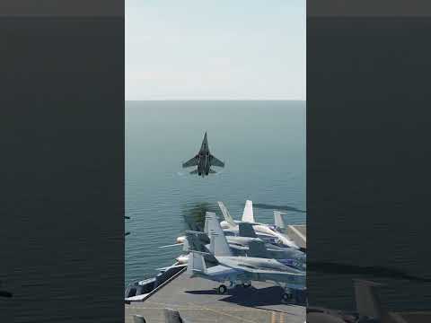 Su-27 Carrier Landing With a Cobra