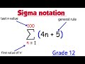 Sigma Notation Explained Grade 12