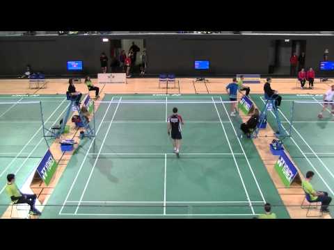 Ben Dolman (Victor, England) vs Aske Lauritsen (Denmark) Portuguese international badminton 2015