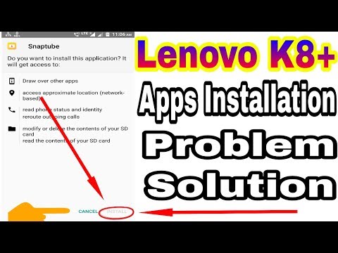 Lenovo K8 Plus Apps Installation Problem Solve | Technical Azhar