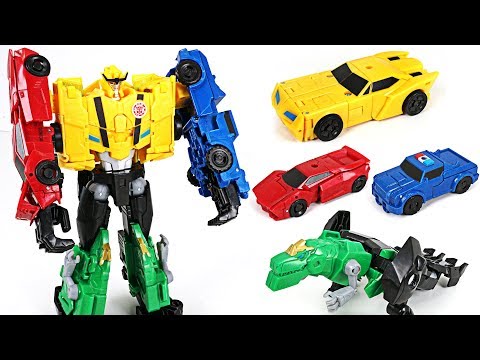 Transformers Combiner Force 4 combine Ultra Bee: Bumblebee, Grimlock, Strongarm - DuDuPopTOY