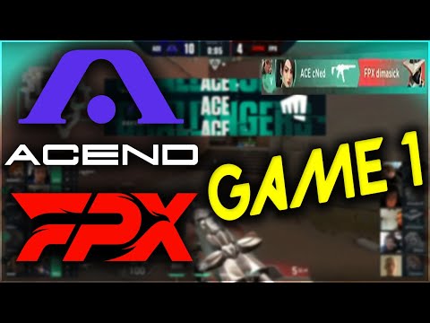 CNED ACE! ACEND VS FPX  Game 1 HIGHLIGHTS Bind SemiFinal | VCT Stage 3 Challengers EU