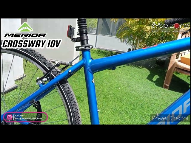 Видео о Велосипед Merida Crossway 10-V Blue (Steel Blue/White)