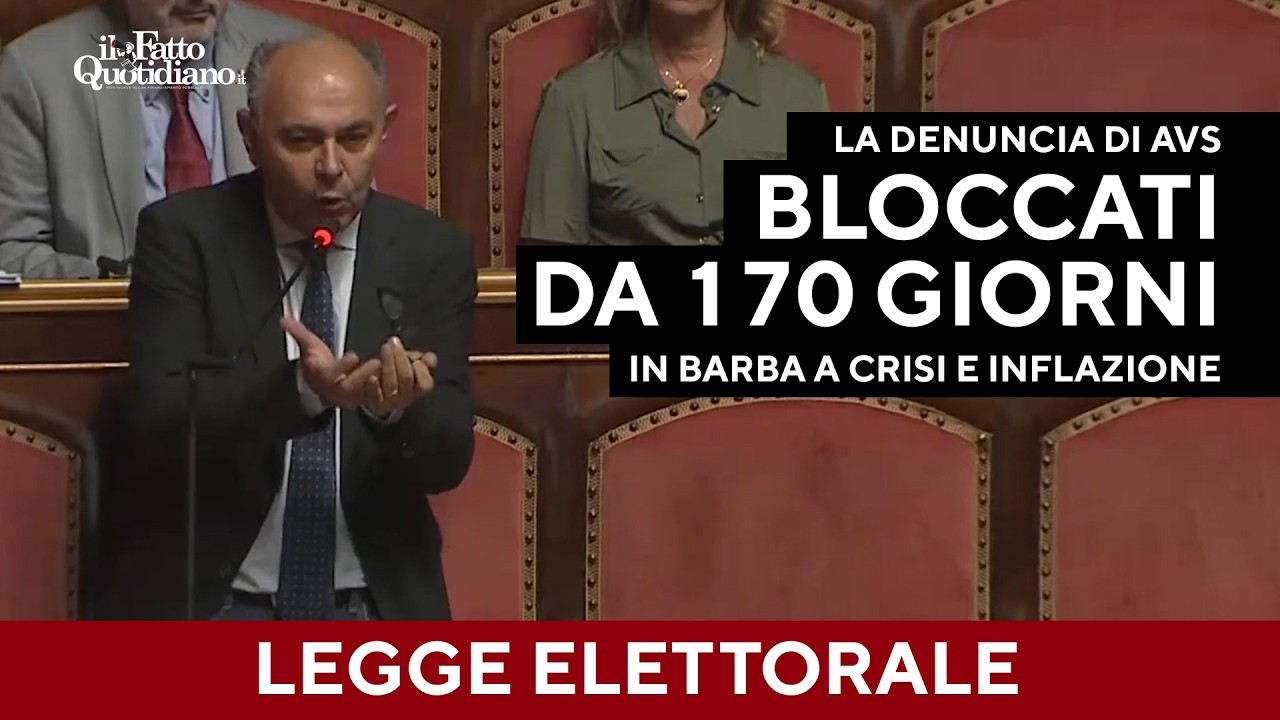 "Crisi e inflazione, ma il Parlamento è bloccato per la legge elettorale": la denuncia di Avs