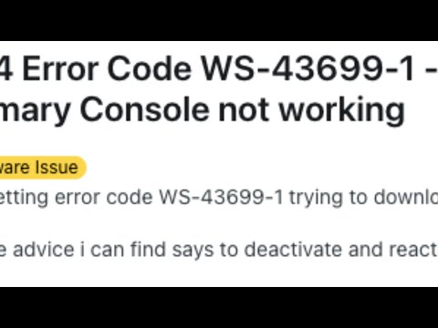 How To Resolve PS4 Error Code WS-43699-1?