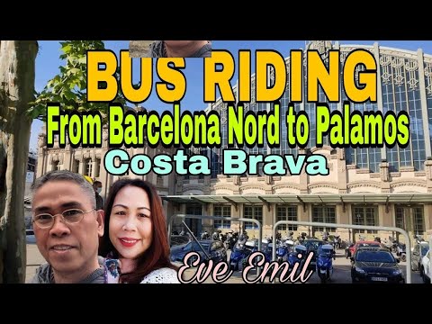 Bus Riding From Barcelona to Palamos Costa Brava | Eve Emil