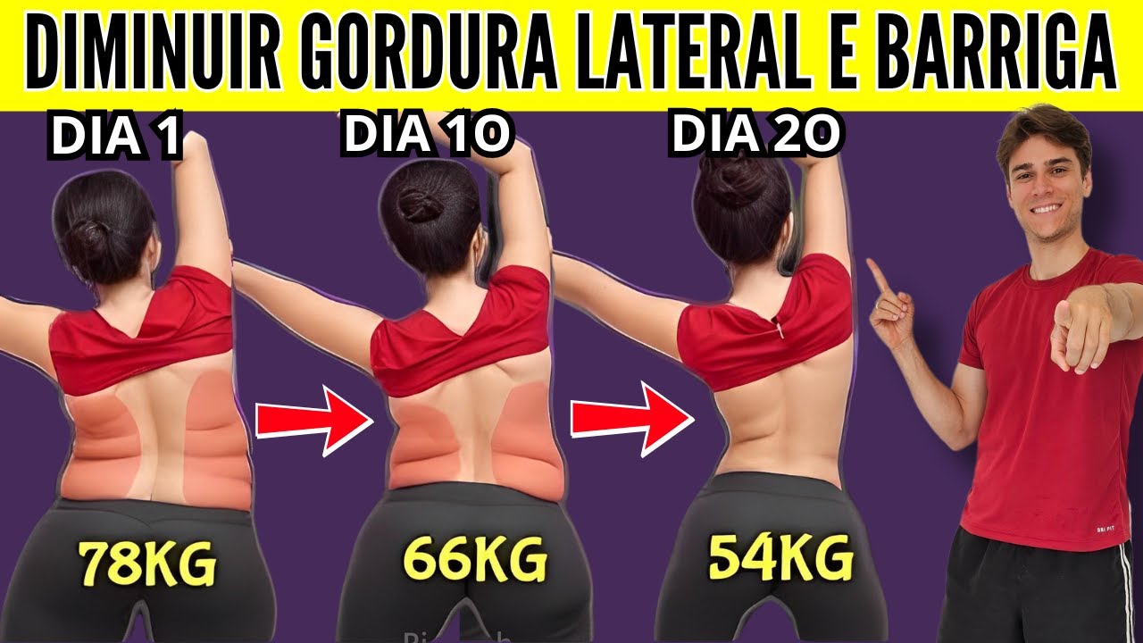 Exercícios para queimar gordura da barriga e a gordura lateral em casa / perder peso rápido