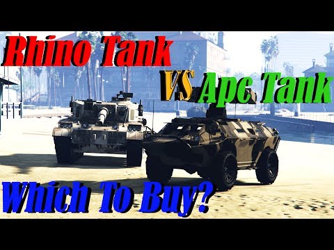 Gta 5 Online | Apc Tank Vs Rhino Tank | Which One Is The Best Tank???? Armor, Speed, And More