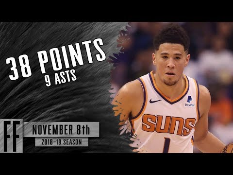 Devin Booker - 2018.11.08 - Suns vs Celtics - 38 Pts, 9 Asts