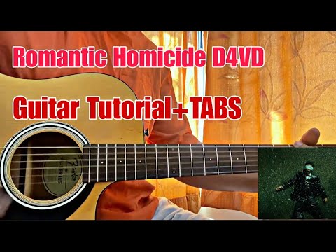 Romantic Homicide - d4vd // Guitar Tutorial with Chords (Full Lesson)