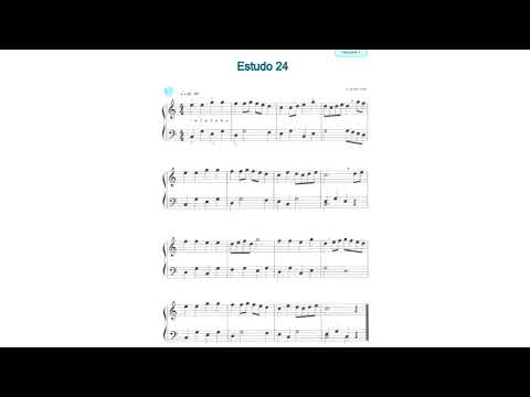 Estudos para Órgão Eletrônico Aplicados ao Hinário. Volume 1 Estudo 24