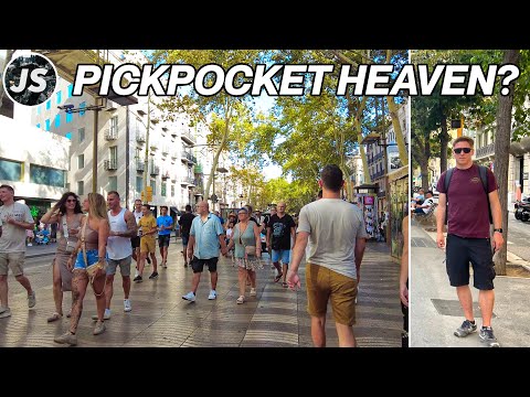 Walking the World's Most Pickpocketed Street | La Rambla in Barcelona