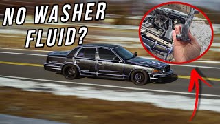 Crown Vic Windshield Washer Pump Replacement