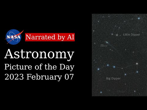 APOD: 2023-02-07 - A Comet and Two Dippers (Narrated by Amy)