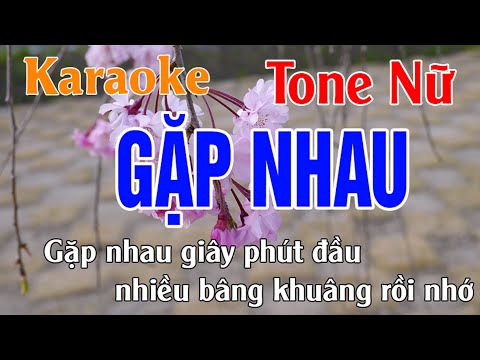 Gặp Nhau Karaoke Tone Nữ Nhạc Sống l Phối Chuẩn Dễ Hát l Thế Khang Organ