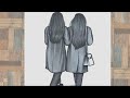 Best Friend Pencil Sketch How To Draw Two Sisters How To Draw Two BFF Drawing Art Video