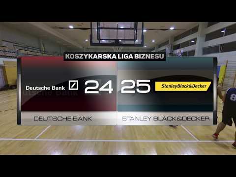Deutsche Bank vs Stanley Black&Decker - I kolejka - Warszawa - Koszykarska Liga Biznesu