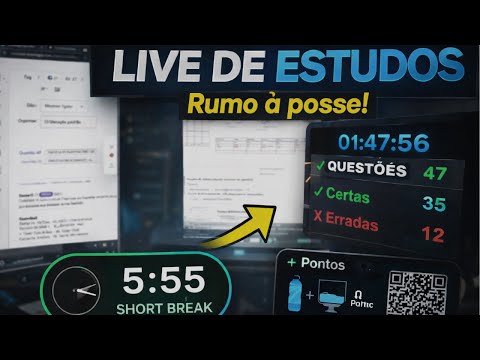 |Estude comigo | POMODORO 60/10 | RUÍDO — Rumo à Posse #31