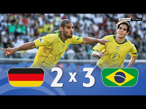 Germany 2 x 3 Brasil ● 2005 Confederations Cup Semifinal Extended Goals & Highlights