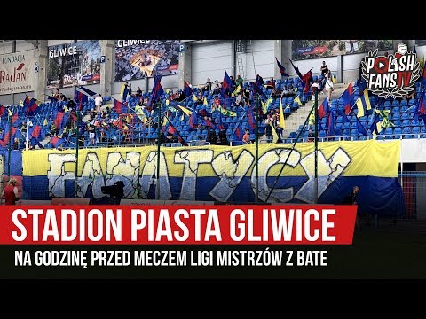 Stadion Piasta Gliwice na godzinę przed meczem Ligi Mistrzów z BATE (17.07.2019 r.)