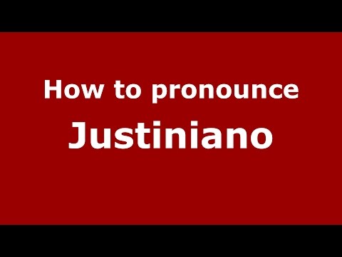 How to pronounce Justiniano (Spanish/Argentina) - PronounceNames.com
