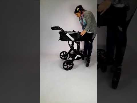 как собрать коляску за 1 минуту Aimile, Luxmom 608, Wingoffly