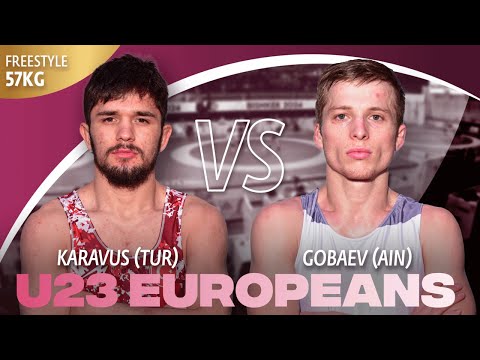 Muhammet KARAVUS (TUR) vs. Artem GOBAEV (AIN) | U23 Euro Championships 2024 | Gold Medal | FS 57Kg