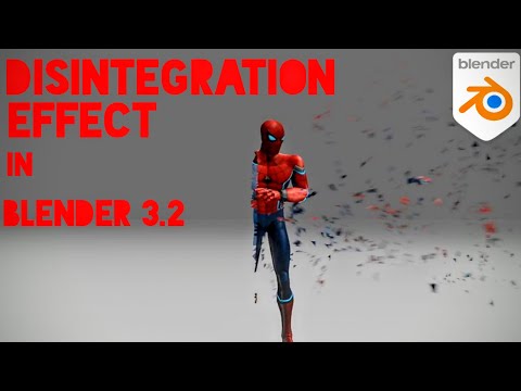 DISINTEGRATION EFFECT in Blender3.2 under 5min,Beginner friendly tutorial.#blender #blendertutorial