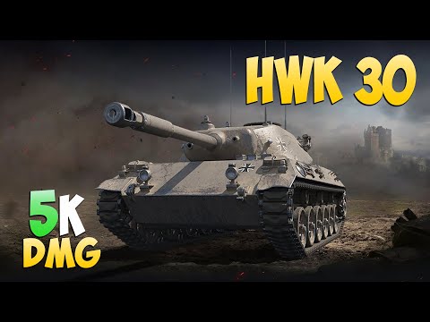 HWK 30 - 5 Frags 5K Damage - Light and good! - World Of Tanks