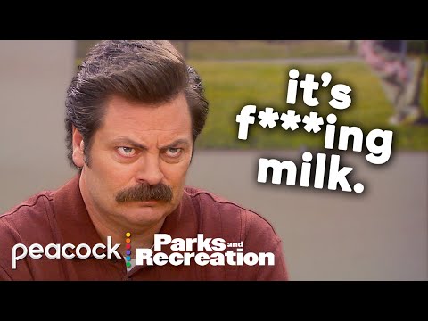 Ron but he gets progressively more grumpy | Parks and Recreation
