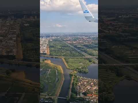 Aterrissando em Schiphol - Sobrevoando Amsterdã
