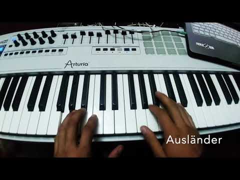 Rammstein Ausländer Teclado tutorial