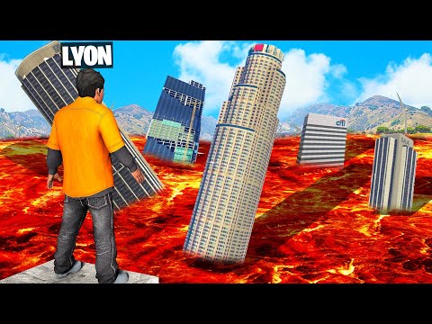 THE FLOOR IS LAVA SU GTA5!!