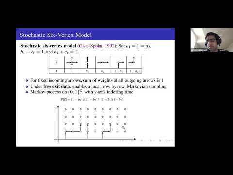 Amol Aggarwal, The Stochastic Six-Vertex Model
