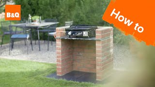 How to build a brick barbecue platform