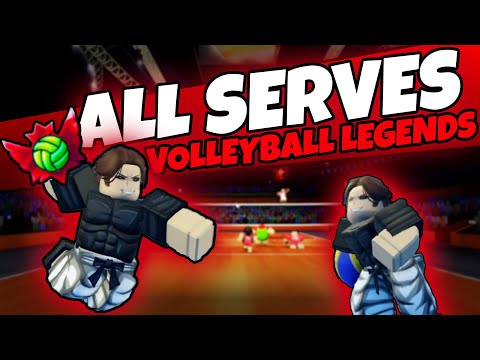 ALL SERVES in Volleyball Legends | How to Serve Guide