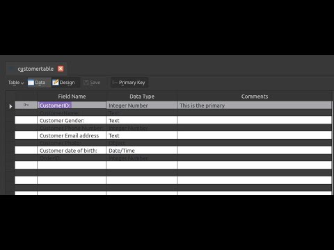 Kexi - How to add tables to contain data!