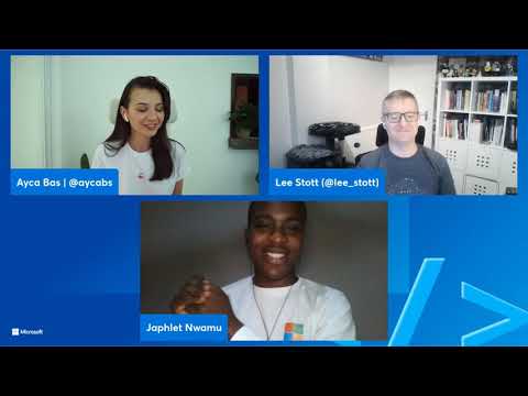 Student Ambassador shows survey solution built with Power Platform and Microsoft Teams