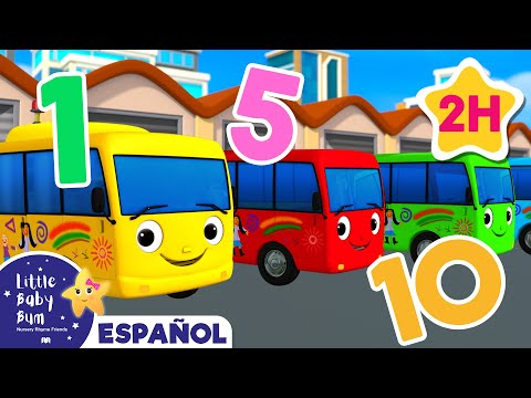 Diez autobuses |🚌 Caricaturas de autobuses 🚌| Canciones infantiles | LBB Español