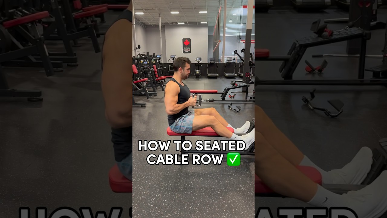 How to PROPERLY SEATED Cable Row ✅ (TRY THIS) #shorts