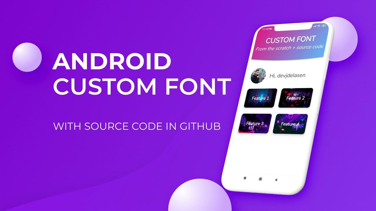 Android Custom Font | Android Studio Tutorial + GitHub Source Code