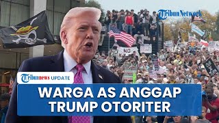 Bendera One Piece Berkibar di Antara Jutaan Pendemo AS, Massa Protes Kebijakan Presiden Donald Trump