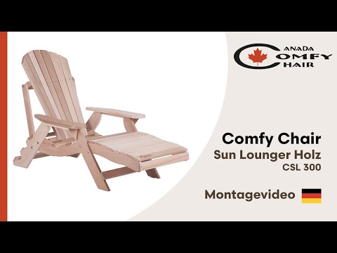 Montagevideo Comfy Chair Sun Lounger Holz - CSL 300 DEUTSCH