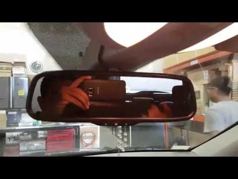 Installation Clip On Back view mirror Display With Universal Backup Camera Mercedes ML