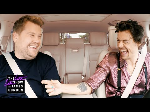 Harry Styles & James Corden Carpool to Work