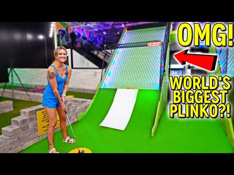 Craziest ONE OF A KIND Mini Golf Course Ever! - Never Seen Before!